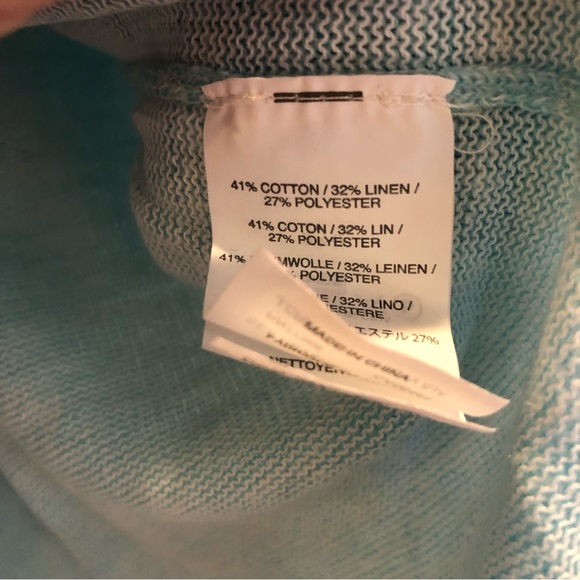 J. Crew Linen Sweater, size medium - Picture 5 of 5